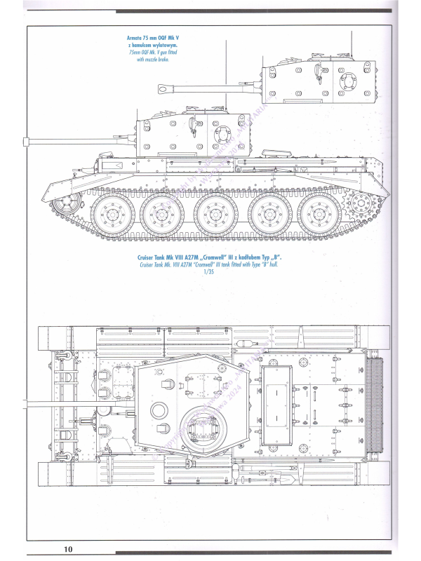 A27M Cruiser Tank Mk VIII "Cromwell".