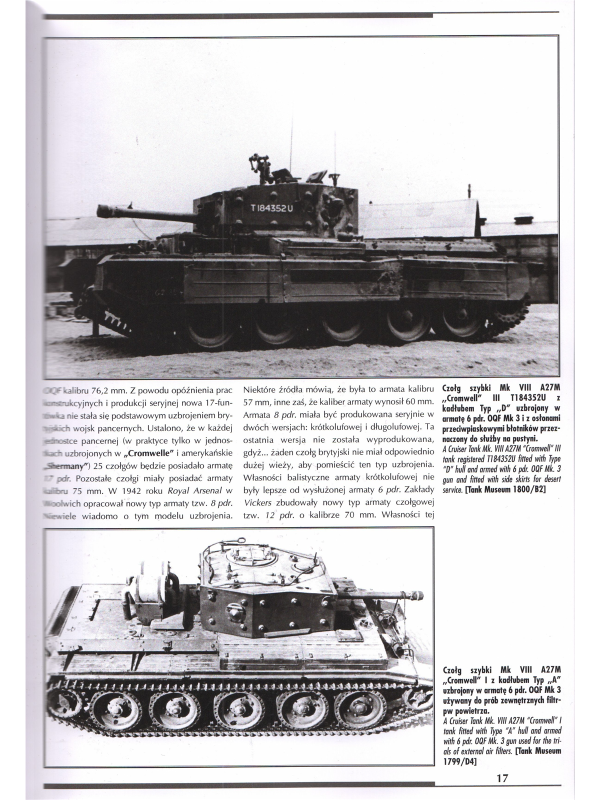 A27M Cruiser Tank Mk VIII "Cromwell".