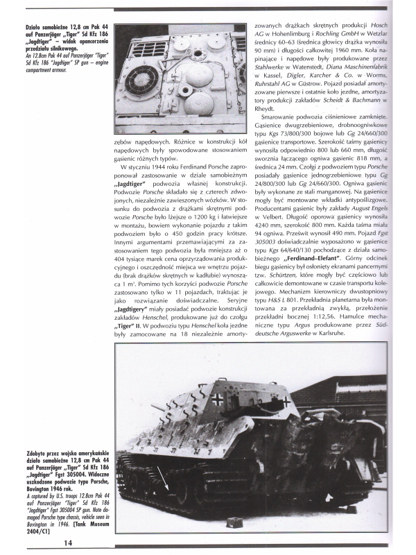 12,8 cm Pak 44 auf Panzerjäger "Tiger" Sd Kfz 186 "Jagdtiger"