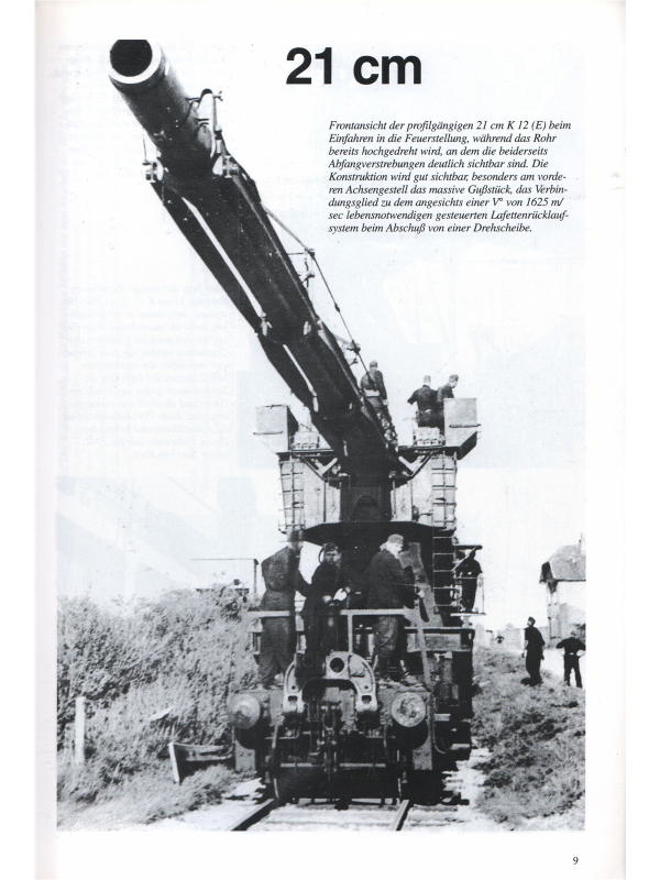 Deutsche Eisenbahngeschütze 15 - 80 cm Kaliber.