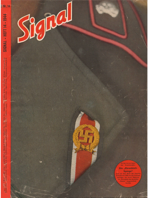 Signal magazine No 14 from 1944 German language downloadable PDF