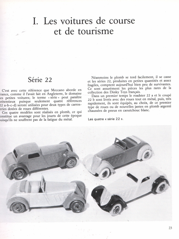 Les Dinky Toys et Dinky Supertoys français Meccano 1933 - 1981
