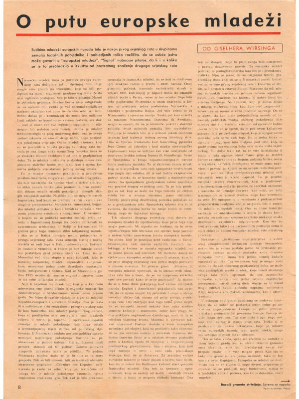 Signal magazine No 9 from 1943 Croatian language downloadable PDF
