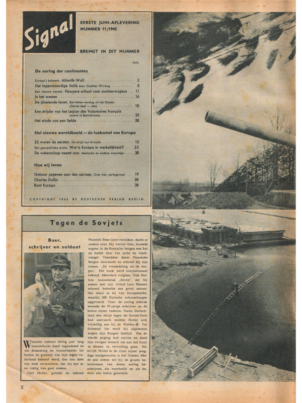 Signal magazine No 11 from 1943 Dutch language downloadable PDF