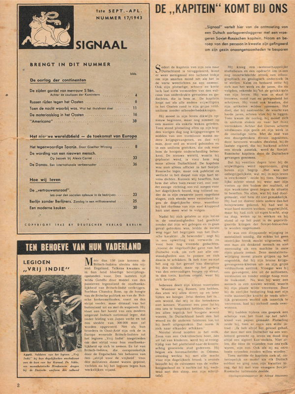 Signal magazine No 17 from 1943 Dutch language downloadable PDF