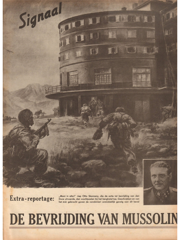 Signal magazine No 19 gran sasso special from 1943 in the Dutch language downloadable PDF