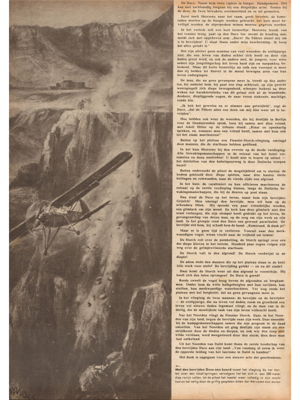 Signal magazine No 19 gran sasso special from 1943 in the Dutch language downloadable PDF