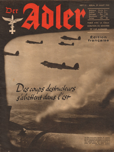 Der Adler No 15 1941 french edition downloadable PDF