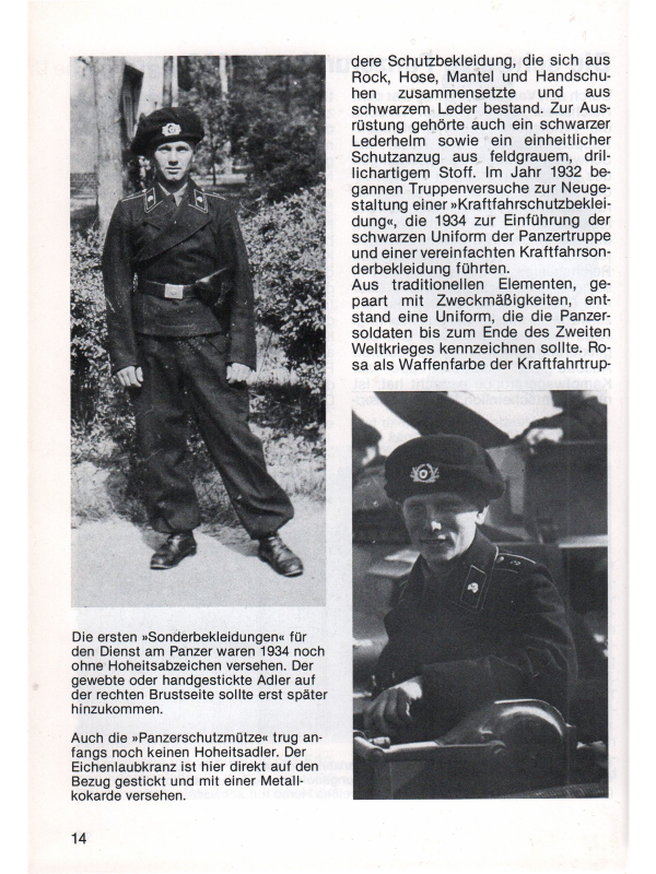 Uniformen der Panzertruppe 1917 bis heute
