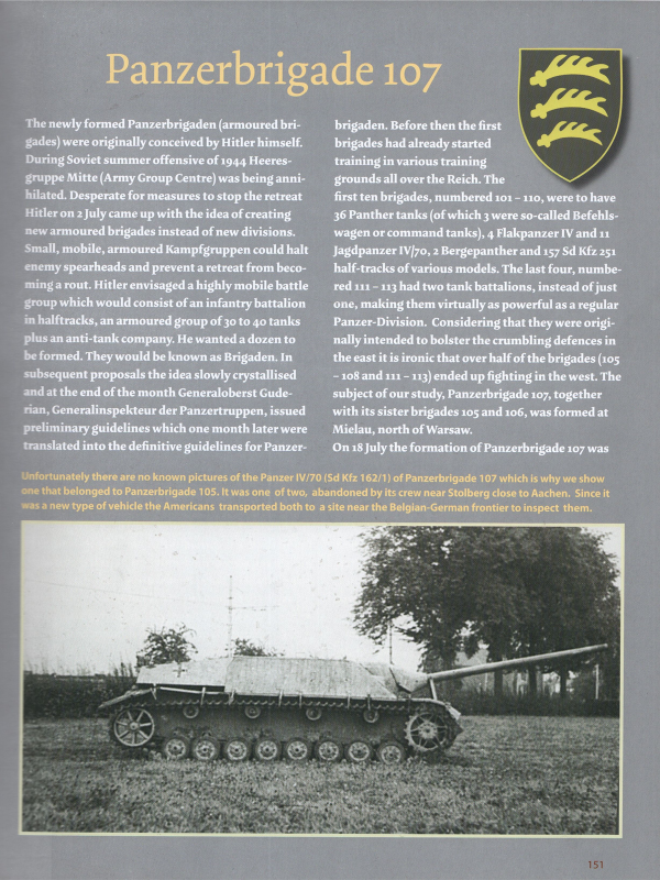Kampfgruppe Walther, and Panzerbrigade 107