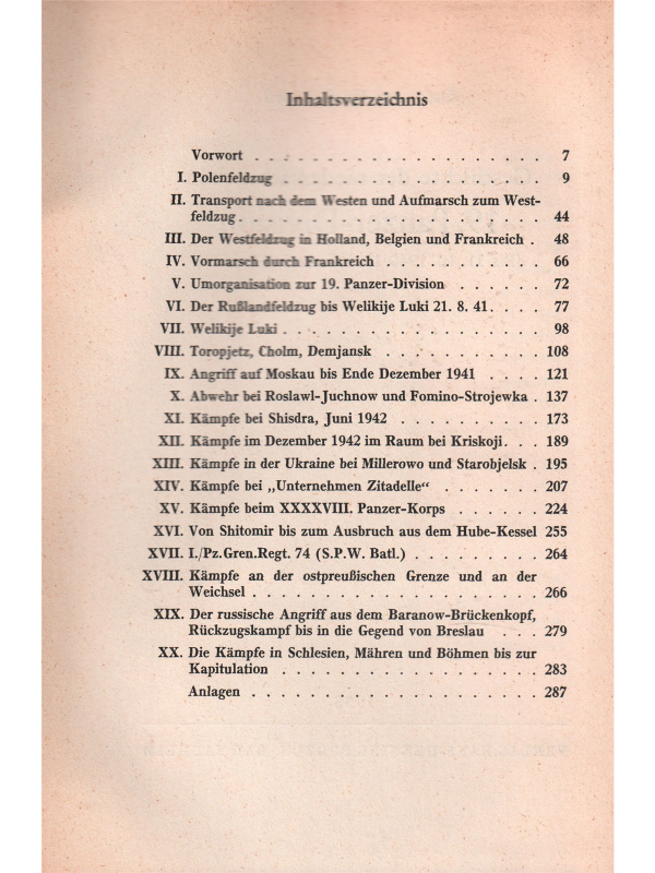 Geschichte der niedersächsischen 19. Panzer-Division