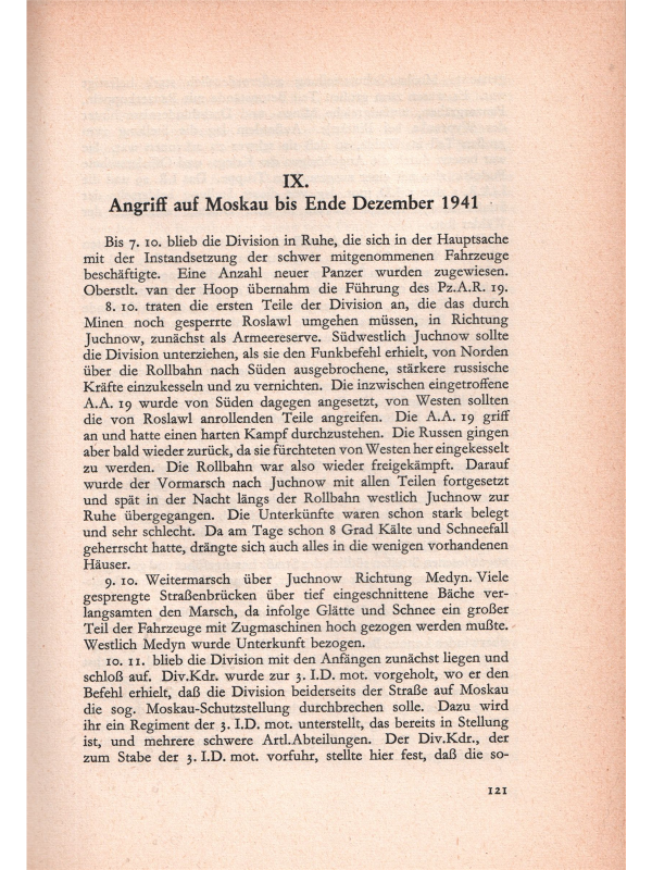Geschichte der niedersächsischen 19. Panzer-Division