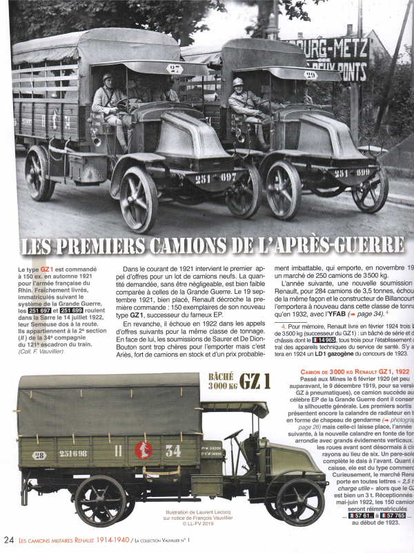 Tous les Renaults militaires 1914-1940