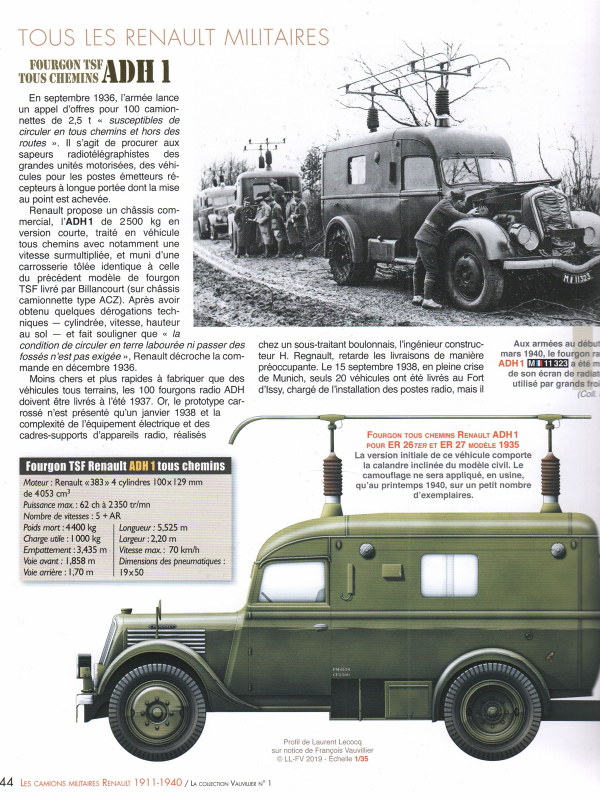 Tous les Renaults militaires 1914-1940