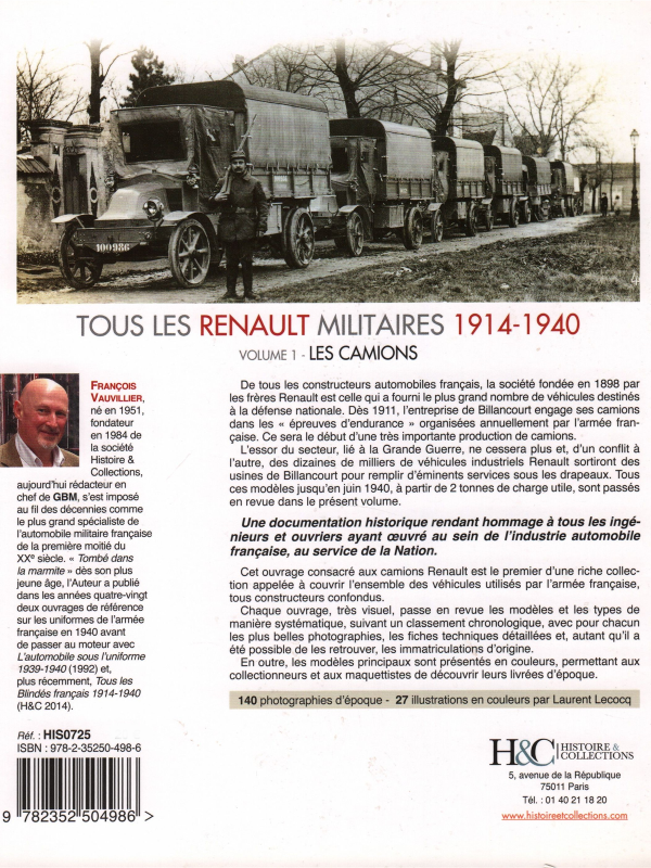 Tous les Renaults militaires 1914-1940