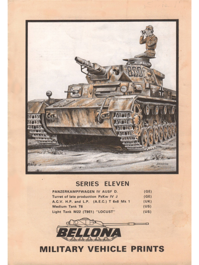 Bellona military vehicle prints series 11 Downloadable PDF