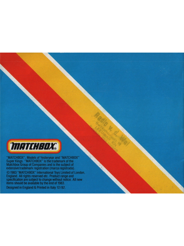 Matchbox Collector's catalogue 1983