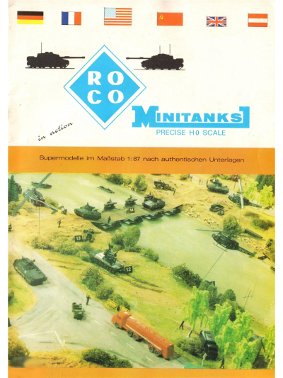 Electronic publication (PDF) Roco catalogue 1974 Minitanks in action