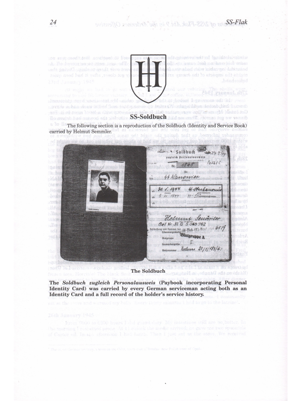 SS Flak Memoir of SS-Sturmmann Helmut Semmler