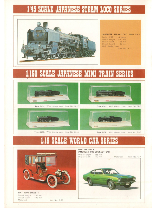 Electronic publication (PDF) Fujimi models catalogue from 1973