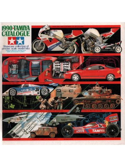 Electronic publication (PDF) Tamiya catalogue from 1990