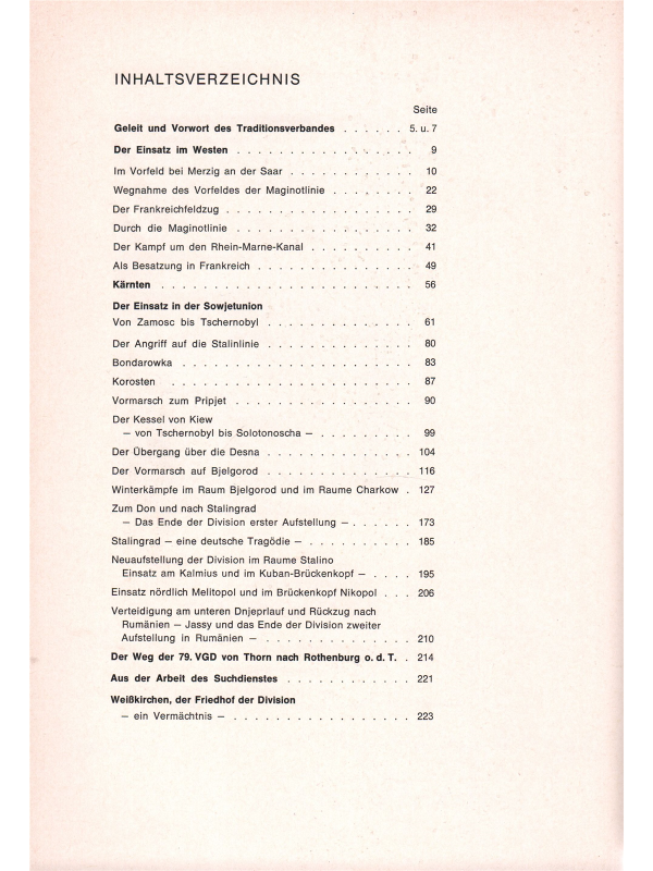 Der Weg der 79. Infanterie-Division 1939-1945